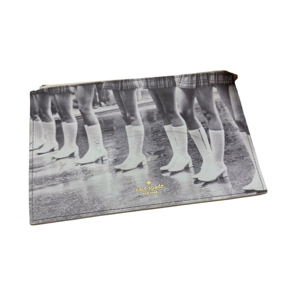 Kate Spade Office Kick up Your Heels Pencil Case Cosmetic Bag - Picture 1 of 7
